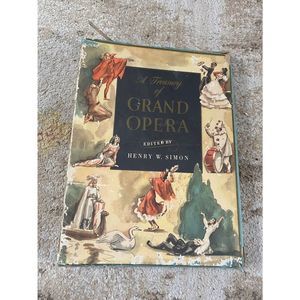 A treasury of Grand Opera music sheet book. Great for scrap booking. Gorgeous il